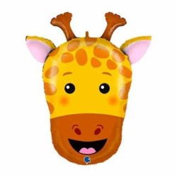 BALLON METALLIQUE TETE DE GIRAFE 61 CM