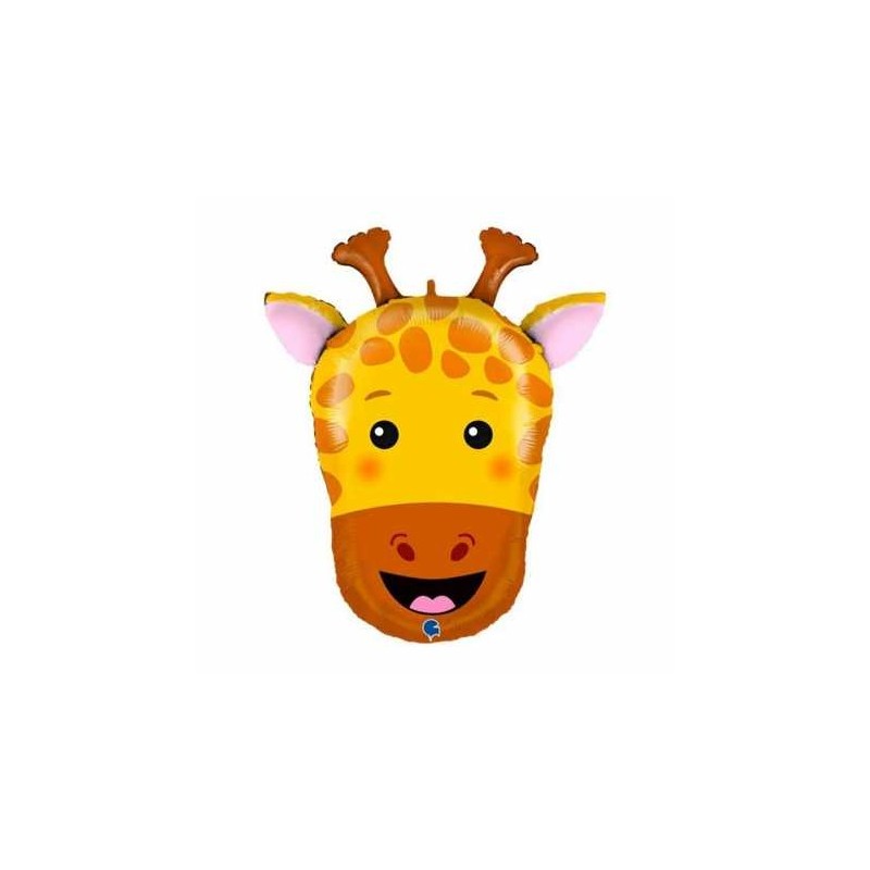 BALLON METALLIQUE TETE DE GIRAFE 61 CM
