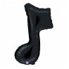BALLON METALLIQUE NOTE DE MUSIQUE SIMPLE 89 CM 