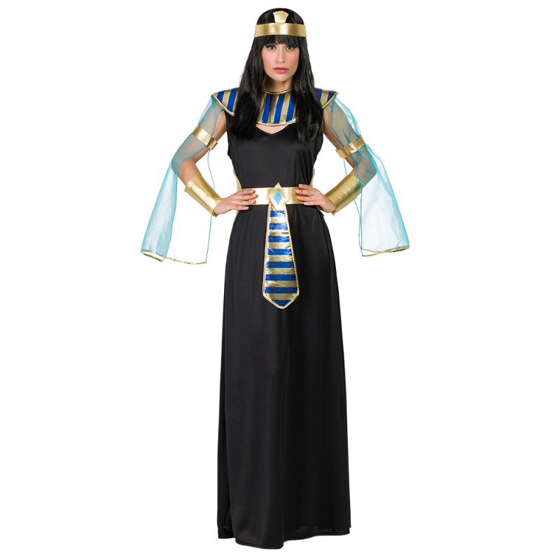 DEGUISEMENT EGYPTIENNE NOIR ET OR ISIS TAILLE XL