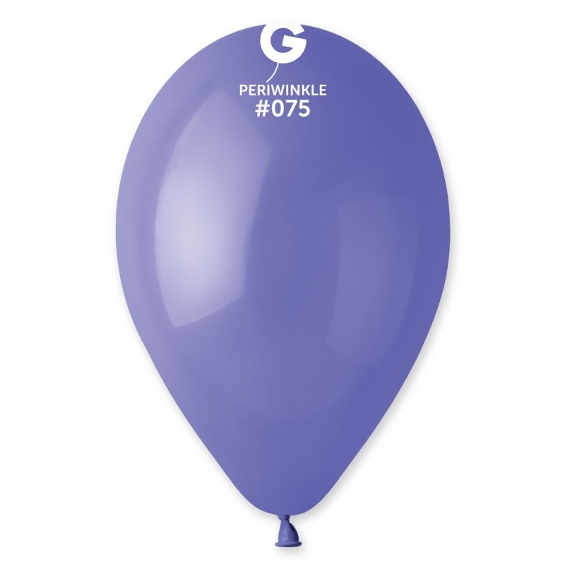 10 BALLONS BLEU PERIWINKLE 075 BIO LATEX 28-30 CM 