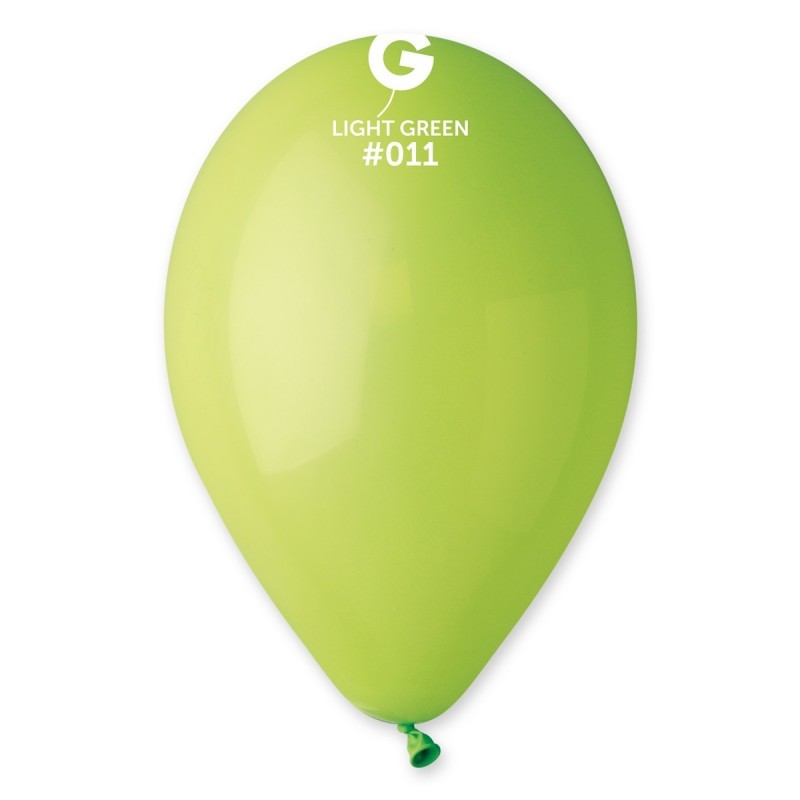 10 BALLONS VERT POMME 011 BIO LATEX 28-30 CM 