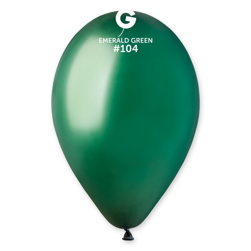 10 BALLONS VERT BOUTEILLE 104 BIO LATEX 28-30 CM 