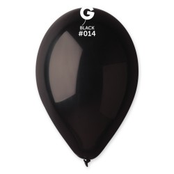 10 BALLONS NOIR BLACK 014 BIO LATEX 28-30 CM 