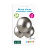 3 BALLONS BIO LATEX COULEUR SHINY ARGENT SILVER 089 48 CM 