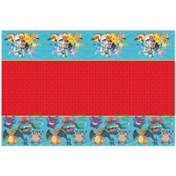NAPPE PLASTIFIEE POKEMON PIKACHU ET SES AMIS 120 X 180 CM 