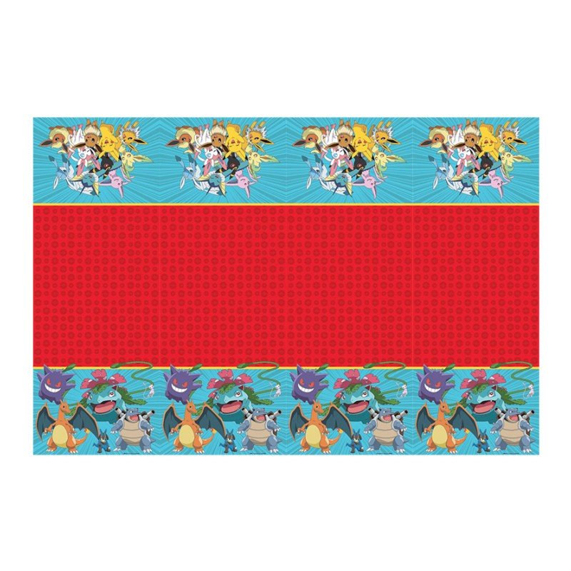 NAPPE PLASTIFIEE POKEMON PIKACHU ET SES AMIS 120 X 180 CM 