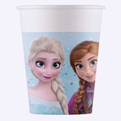 8 GOBELETS CARTON REINE DES NEIGES 200 ML