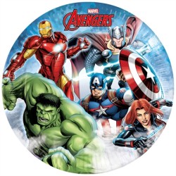 8 ASSIETTES EN CARTON AVENGERS 23 CM 