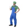DEGUISEMENT LUIGI PLOMBIER VERT MANCHES COURTES HOMME TAILLE XL