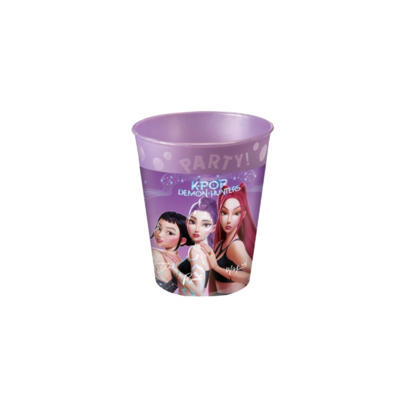 4 GOBELETS EN PLASTIQUE REUTILISABLES DEMON HUNTER K POP 250 ML