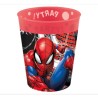 4 GOBELETS REUTILISABLES SPIDERMAN WORLD OF WEB ROUGE ET NOIR 250 ML