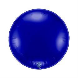 BALLON METALLIQUE ROND 91 CM BLUE BLEU CAPRI