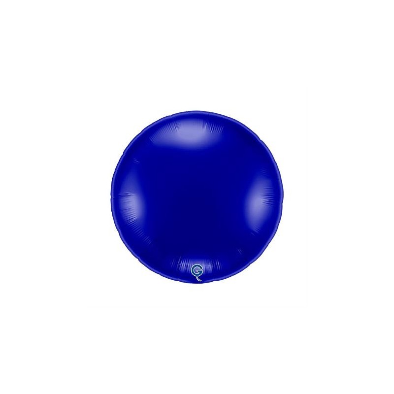 BALLON METALLIQUE ROND 91 CM BLUE BLEU CAPRI