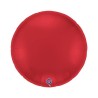 BALLON METALLIQUE ROND 91 CM ROUGE RUBIS SATIN RUBIN RED