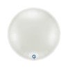 BALLON METALLIQUE ROND 91 CM BLANC