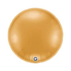 BALLON METALLIQUE ROND 91 CM MATTE GOLD OR