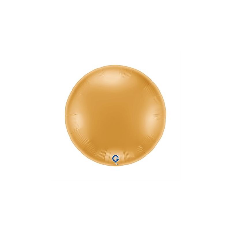 BALLON METALLIQUE ROND 91 CM MATTE GOLD OR