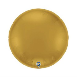 BALLON METALLIQUE ROND 91 CM SATIN GOLD OR