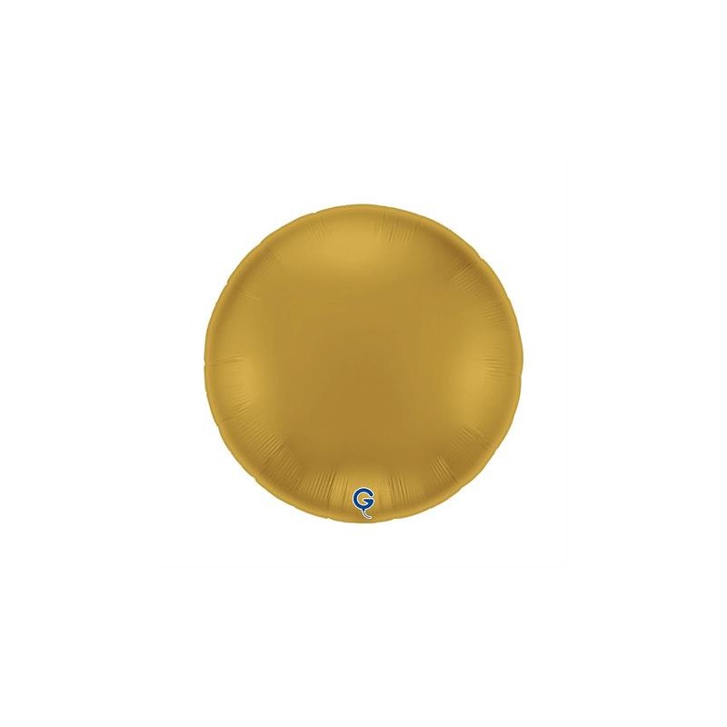 BALLON METALLIQUE ROND 91 CM SATIN GOLD OR