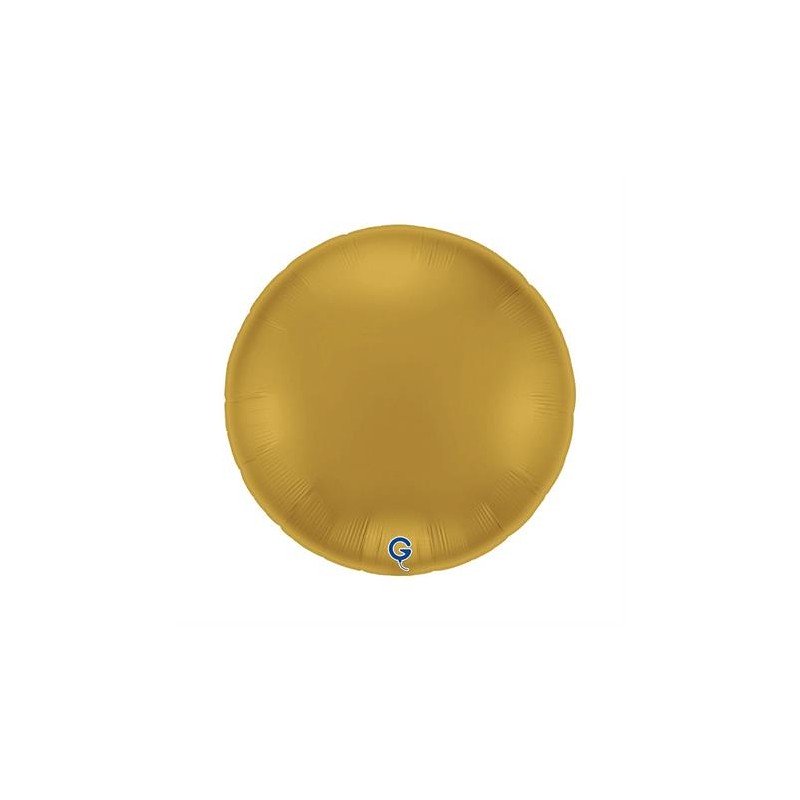 BALLON METALLIQUE ROND 91 CM SATIN GOLD OR