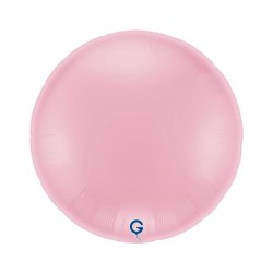 BALLON METALLIQUE ROND 91 CM ROSE PINK PASTEL