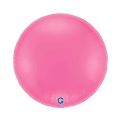 BALLON METALLIQUE ROND 91 CM ROSE BUBBLE GUM
