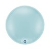 BALLON METALLIQUE ROND 91 CM BLEU CIEL OU PASTEL