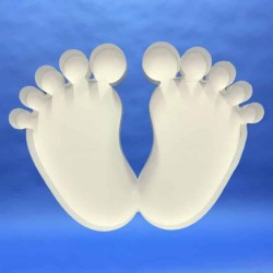 CADRE MOSAIQUE POUR BALLONS OU FLEURS PIEDS DE BEBE 100 CM