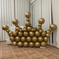 CADRE MOSAIQUE POUR BALLONS OU FLEURS COURONNE 110 CM DE HAUT 180 CM DE LARGE