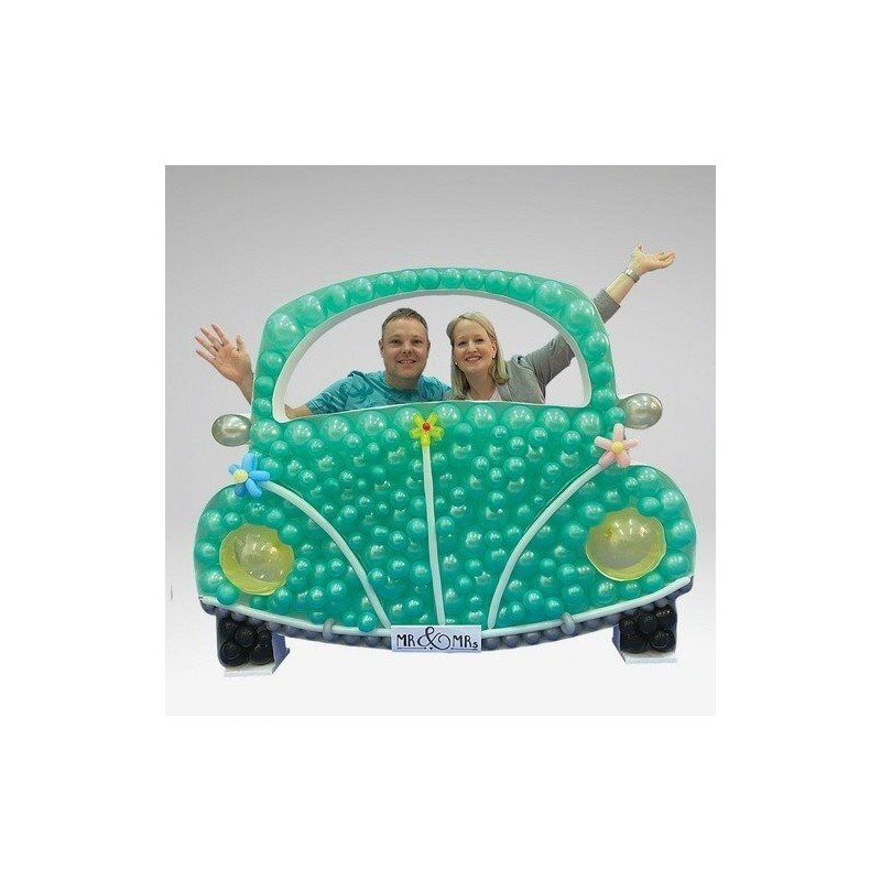 CADRE MOSAIQUE POUR BALLONS OU FLEURS VOITURE COCCINNELLE 128 CM DE HAUT