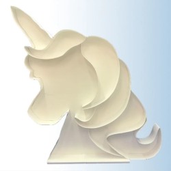 CADRE MOSAIQUE POUR BALLONS OU FLEURS TETE DE LICORNE 120 CM DE HAUT