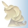 CADRE MOSAIQUE POUR BALLONS OU FLEURS TETE DE LICORNE 120 CM DE HAUT