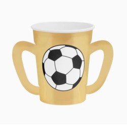 6 GOBELETS FOOT DECOR COUPE OR 270 ML