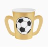 6 GOBELETS FOOT DECOR COUPE OR 270 ML 