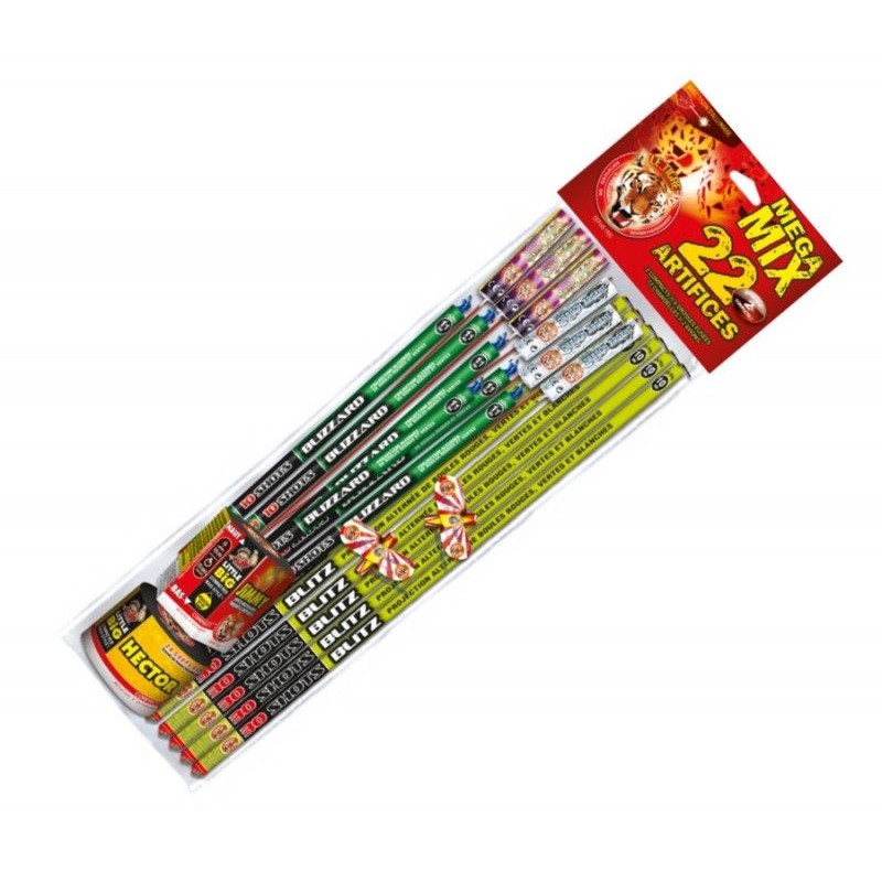 ASSORTIMENT MEGA MIX 22 ARTIFICES 