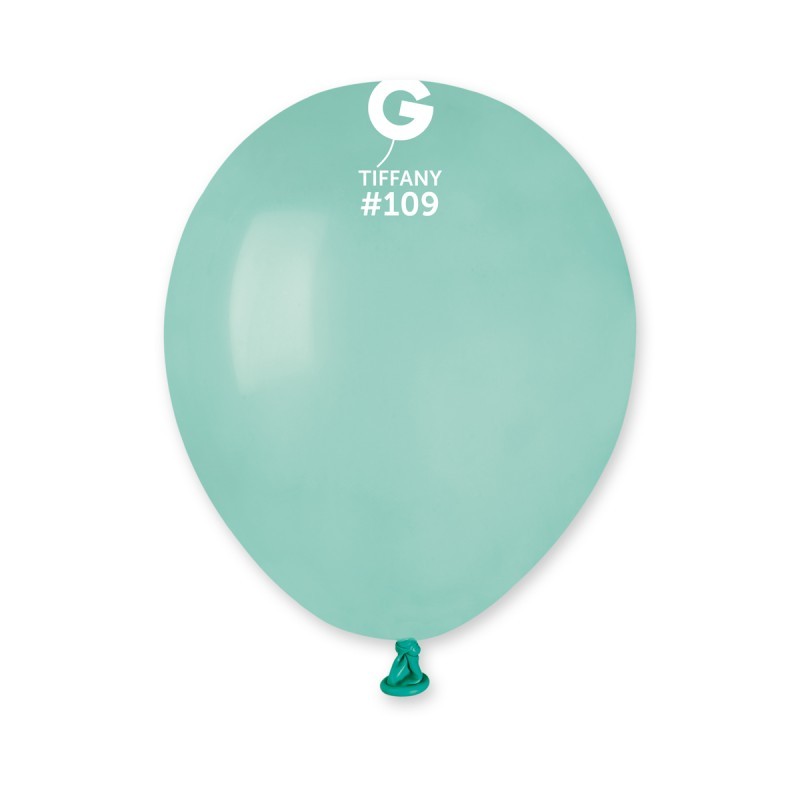 50 BALLONS VERT PASTEL TIFFANY BIO LATEX 13 CM  109