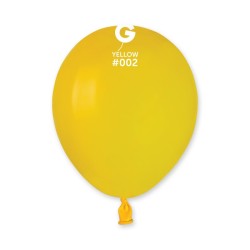 50 BALLONS JAUNE YELLOW  002 BIO LATEX 13 CM 