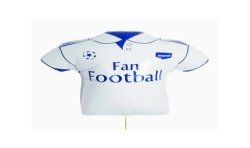BALLON METALLIQUE MAILLOT DE FOOT REAL MADRID