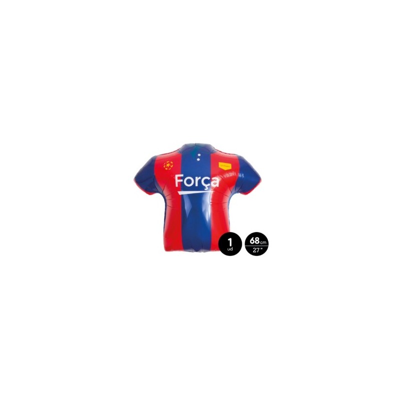 BALLON METALLIQUE MAILLOT DE FOOT FC BARCELONE