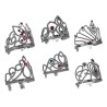 DIADEME ALEXIA ARGENT 6 MODELES ASSORTIES