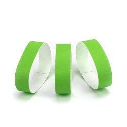 50 BRACELETS VERT D'IDENTIFICATION INDECHIRABLE 