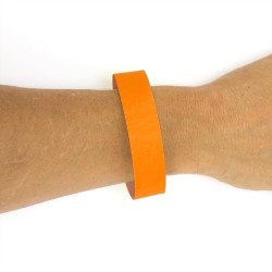 50 BRACELETS ORANGE D'IDENTIFICATION INDECHIRABLE