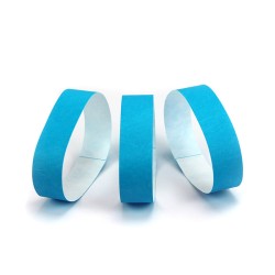 50 BRACELETS BLEU D'IDENTIFICATION INDECHIRABLE 