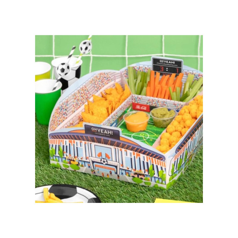 1 PLATEAU APERITIF THEME FOOT 30 X 36 CM 