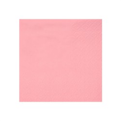 25 SERVIETTES COCKTAIL RAINBOW ROSE CLAIR 20 X 21 CM