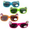 4 LUNETTES ENFANTS COLOREES FANTAISIES BLEU ORANGE VERT ET ROSE