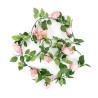 GUIRLANDE DE FLEURS ROSES ARTIFICIELLES ROSE 230 CM