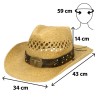 CHAPEAU COW BOY WESTERN PAILLE MAVERICK