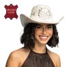 CHAPEAU COW BOY WESTERN FESTIVAL CRYSTAL BEIGE